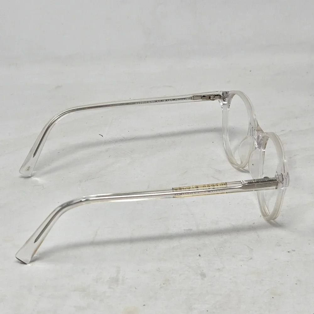 Warby Parker Farris 500 Crystal Clear Round Eyeglasses Frames 50-18-140
